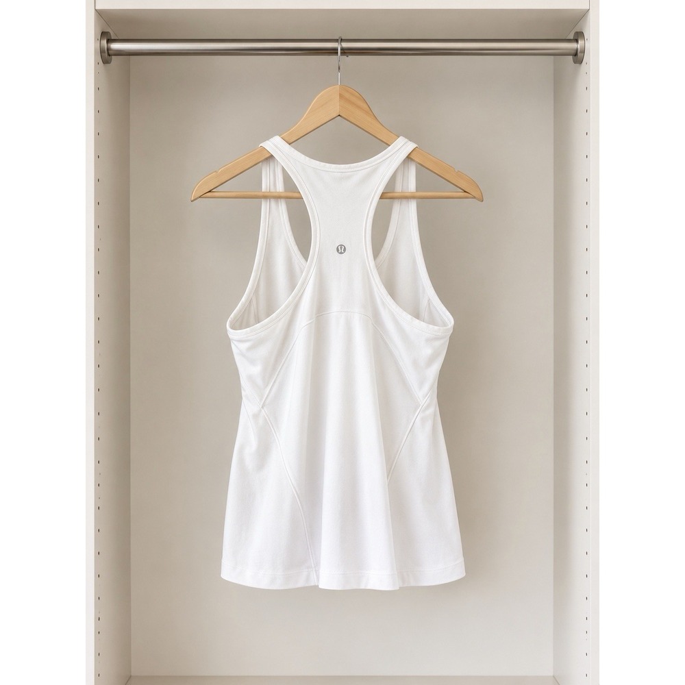 Lululemon Align Waist-Length Racerback Tank Top White Size 12